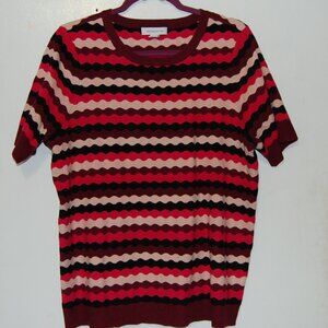 NWOT, Liz Claiborne, short sleeve sweater